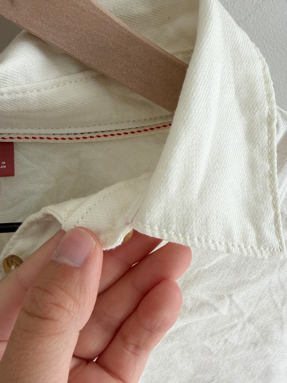 Pilcro Tie-Back Shrunken Button-Up Shirt - Picture 7 of 11